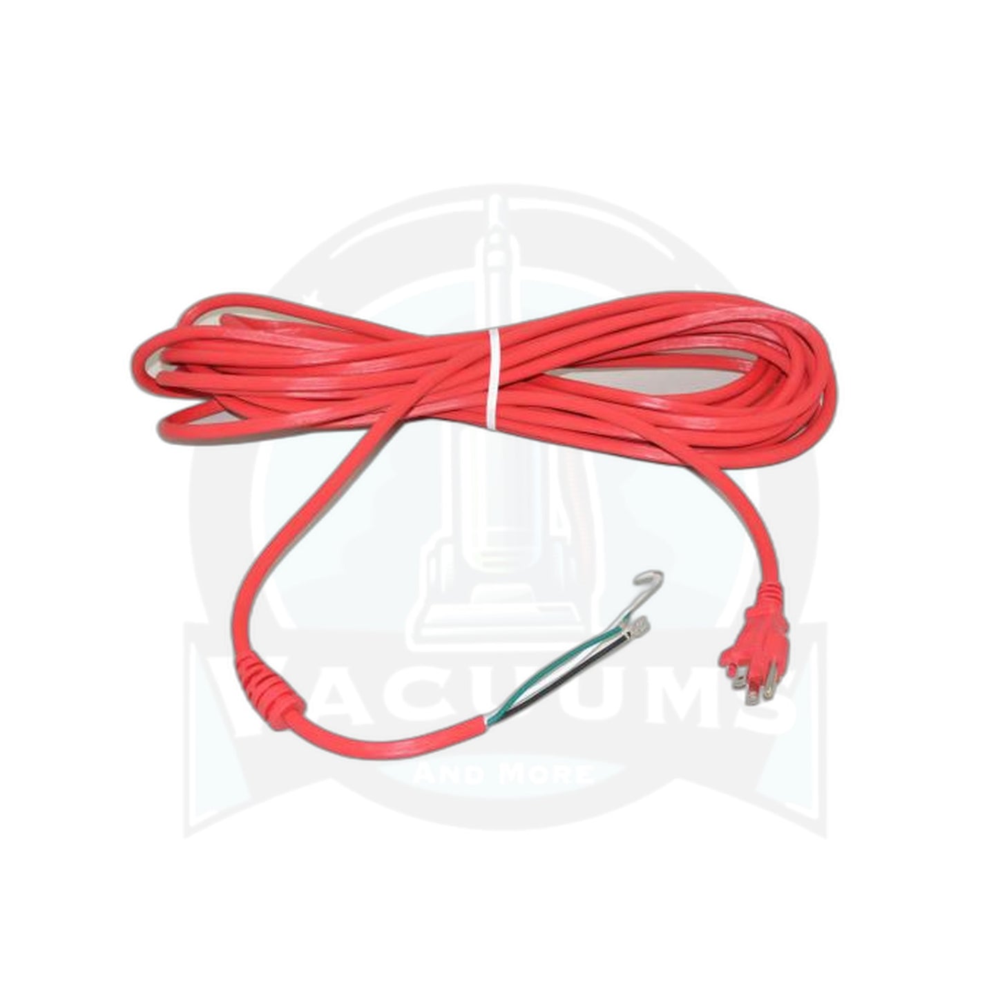 Oreck Commercial Vacuum Power Cord - 35 Foot, 3-Wire, Red with Cord Protector