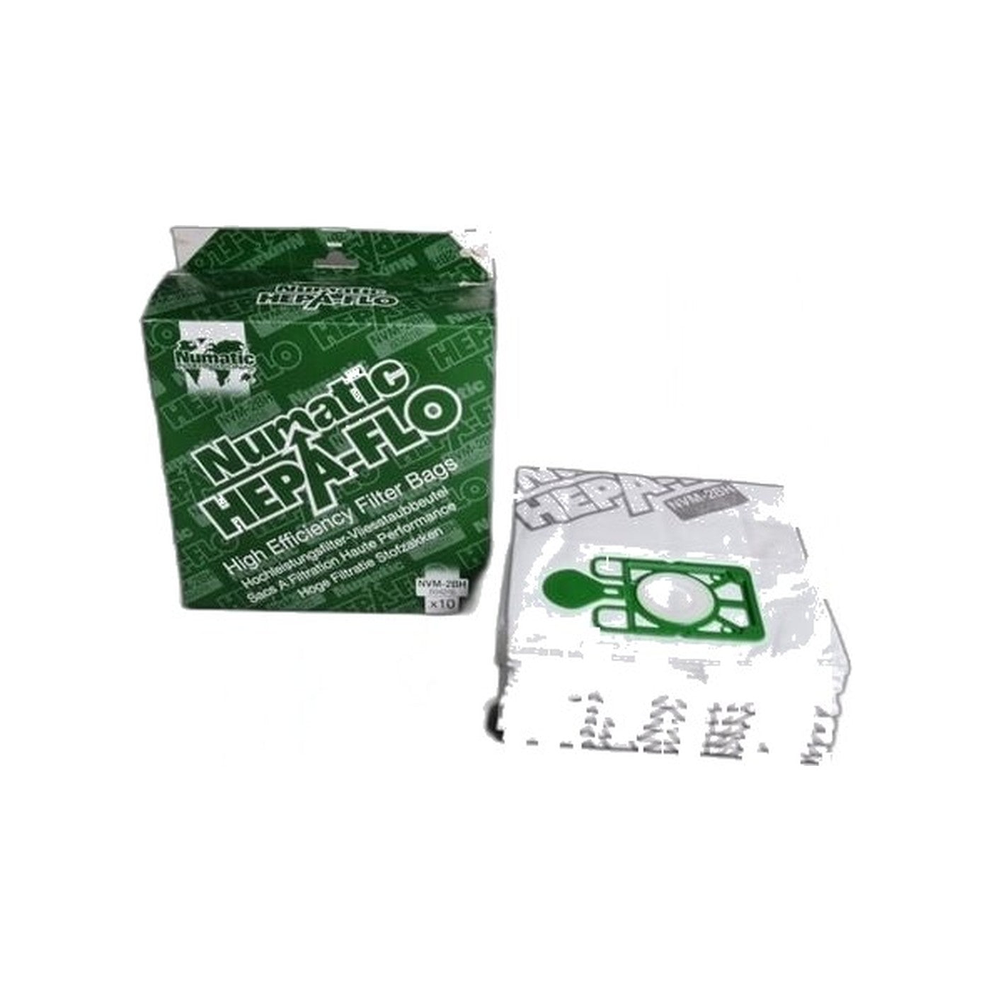 Numatic HEPA Allergen Cloth Bags NVM-2BH - 10-Pack