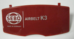 Exhaust Filter Cover, for K3 (red/silver print)