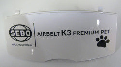 Exhaust Filter Cover, for K3 (white/dark gray print)