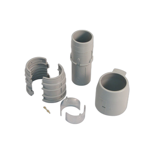Trovac 24V Wall End Kit, 1-3/8 in. (Gray)