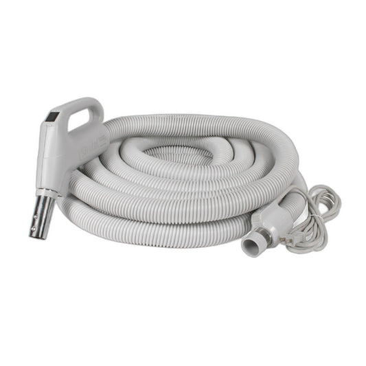 35 ft Central Vacuum Electric Hose, Corded, with 8 ft Pigtail