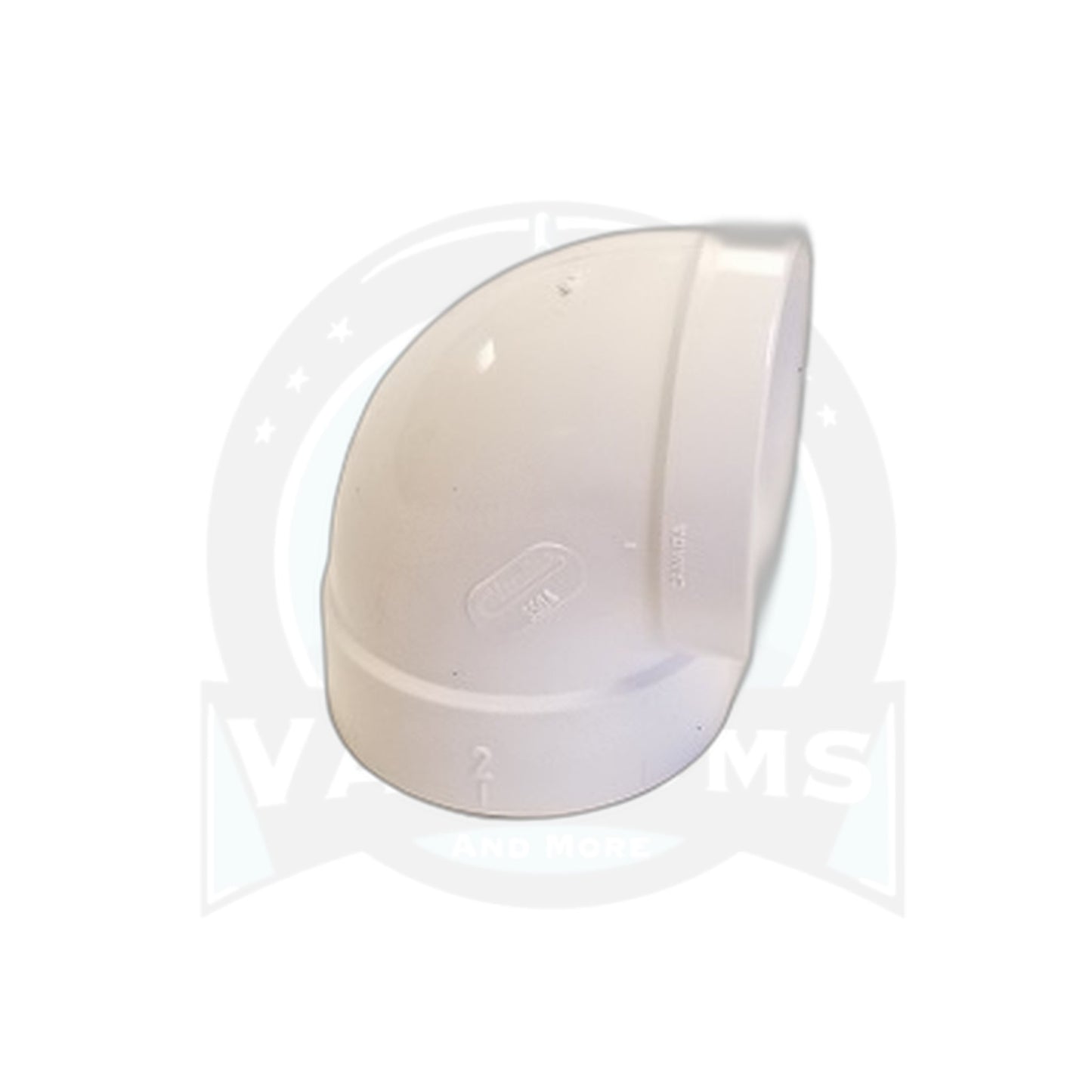 Hayden / VacuLine 90-Degree Short Elbow with Short Socket, White