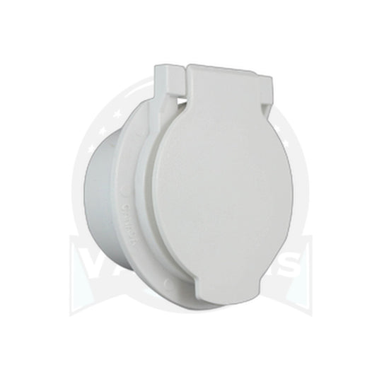 Vaculine Utility Inlet Valve, White (No Low-Volt Pin Jacks)