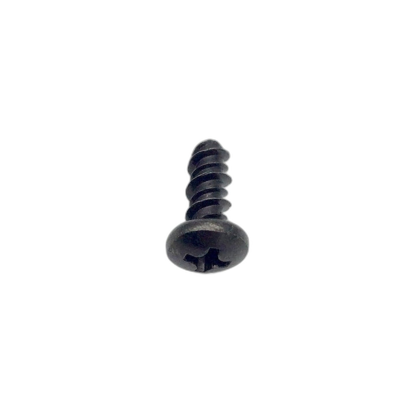 Black Serrated Pan Head Hi-Lo Screw, No. 8 x 7/16 in.