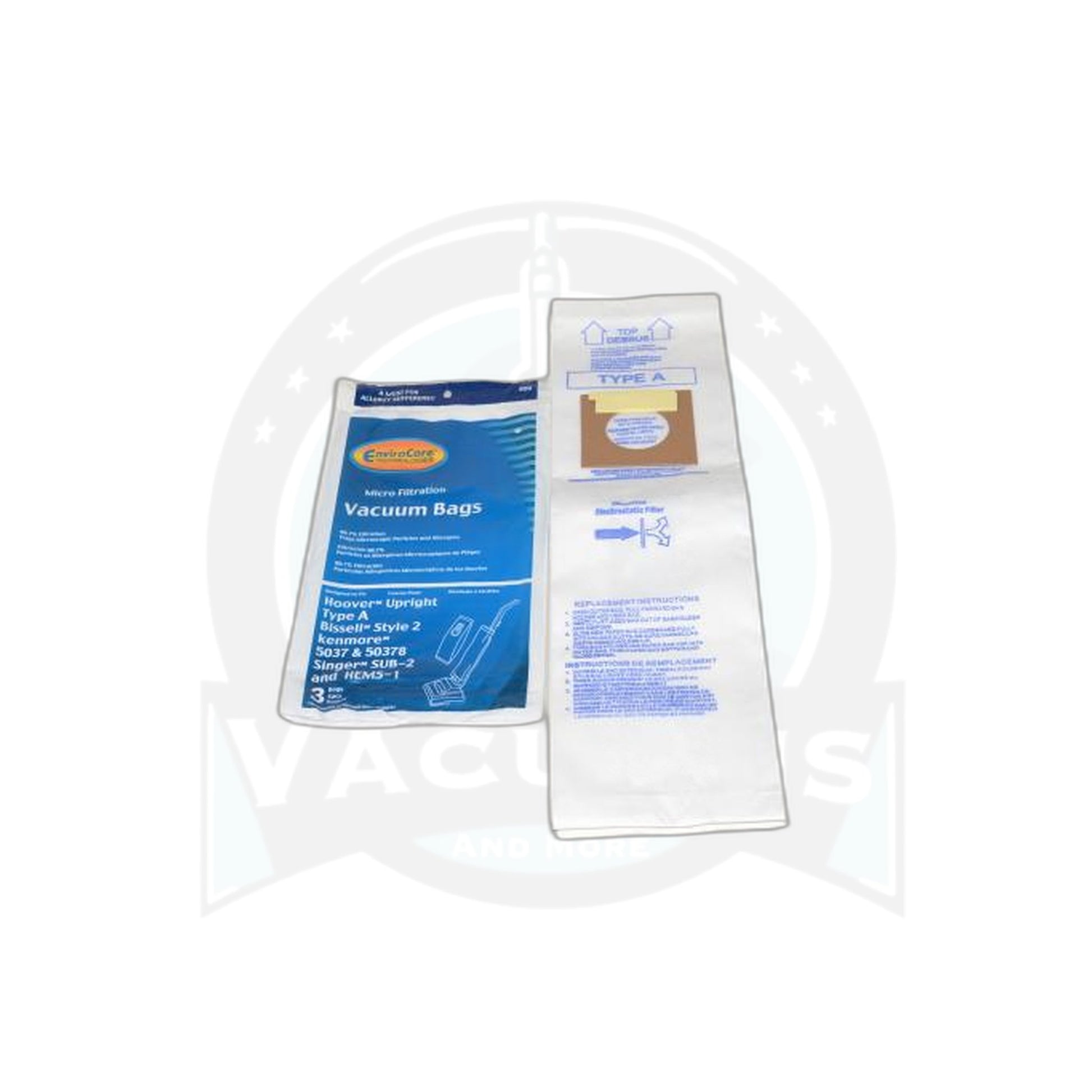 Hoover Style A Upright Vacuum Bags Micro Filtration - 3 Pack - Hoover