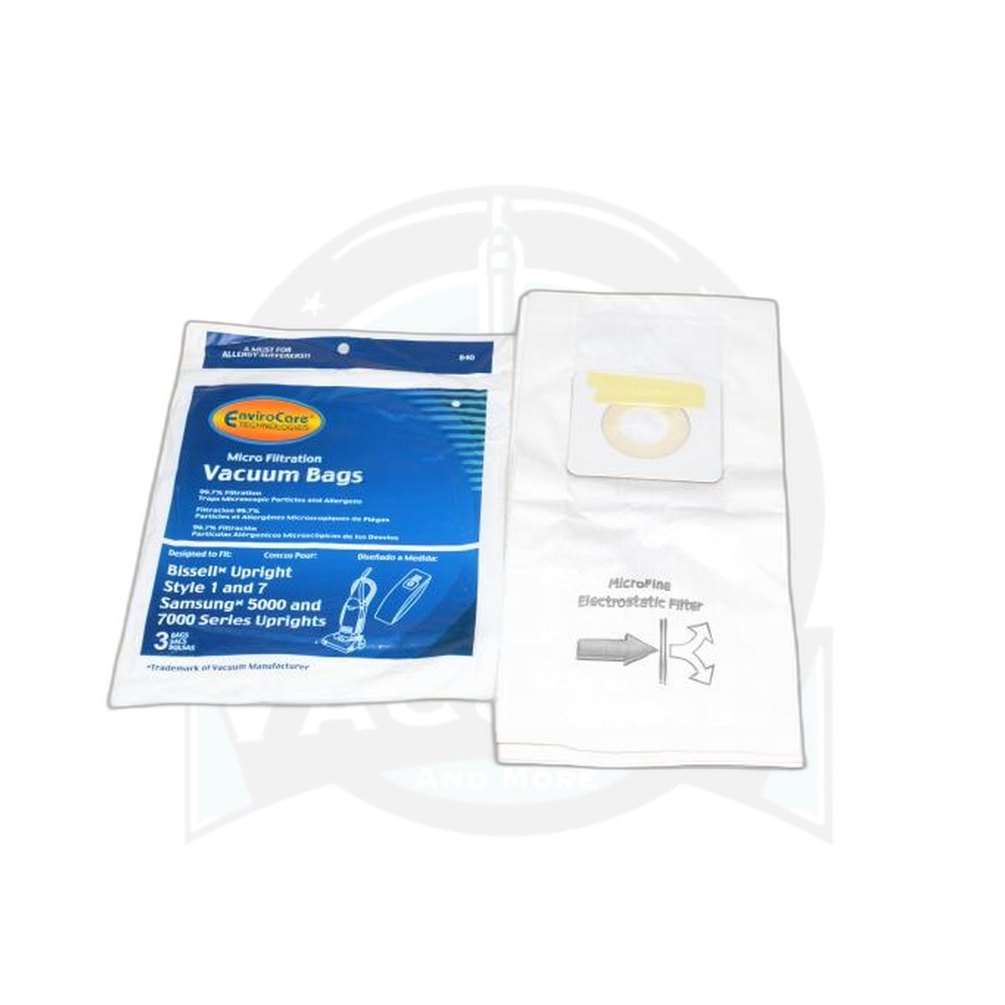 Micro Paper Bags - Bissell Style 7, 3 Pack (Envirocare Replacement)