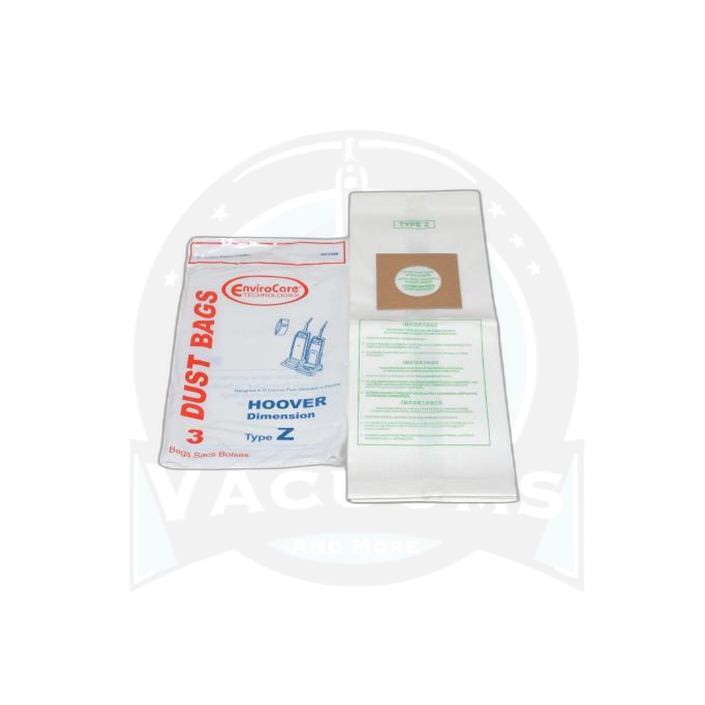 Hoover Style Z Vacuum Bags - 3 Pack - Hoover