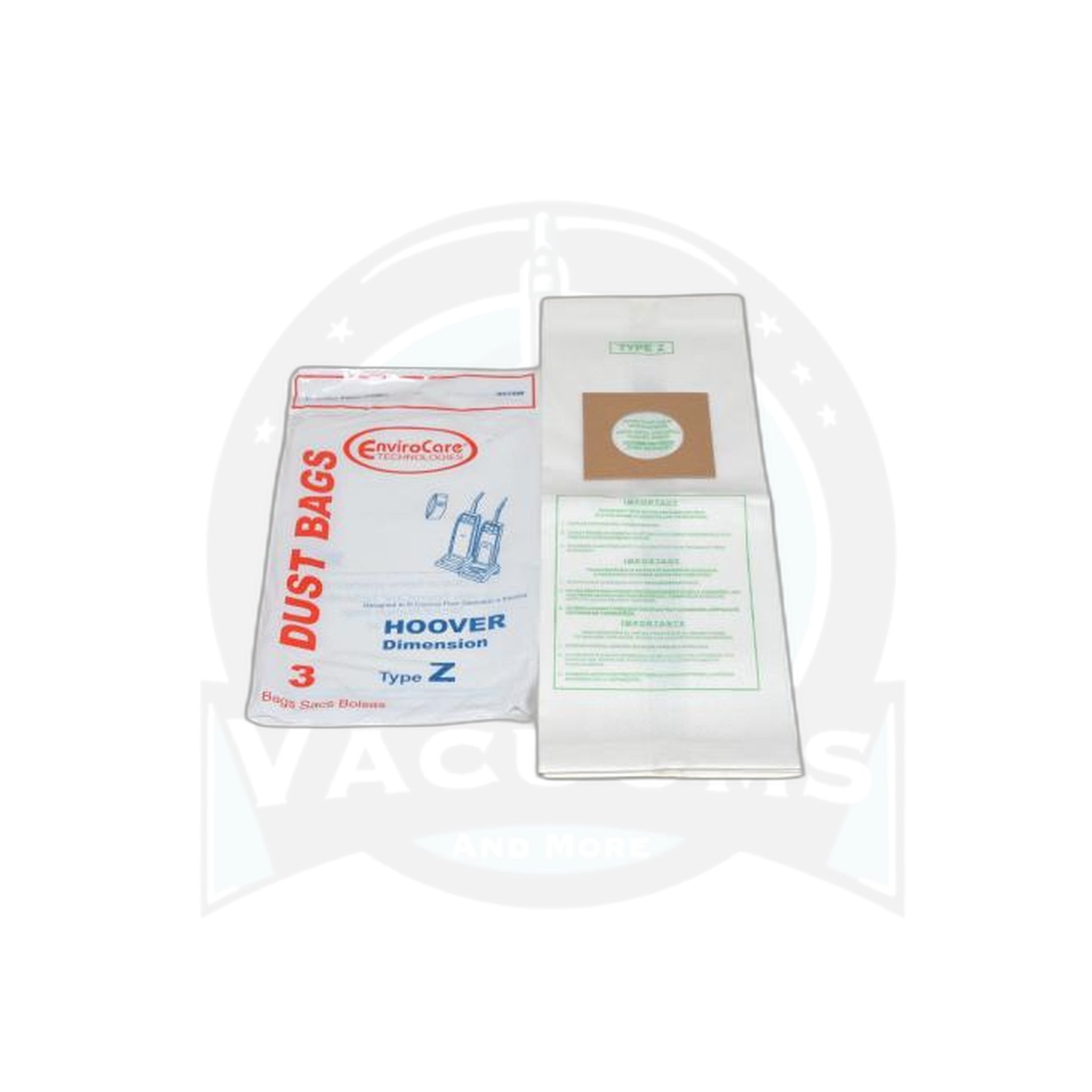 Hoover Style Z Vacuum Bags - 3 Pack - Hoover