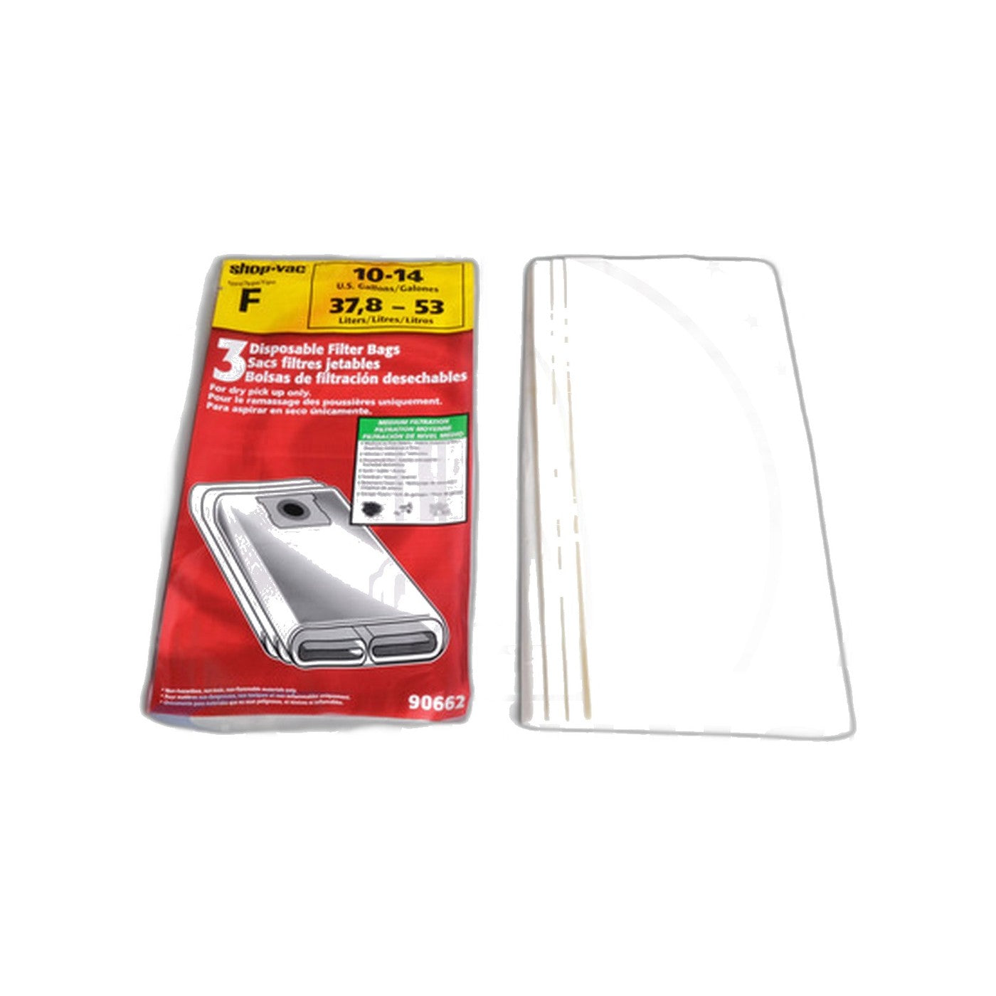 Shop-Vacuum Catch Bags - 10/12/14 Gallon, 3 Pack