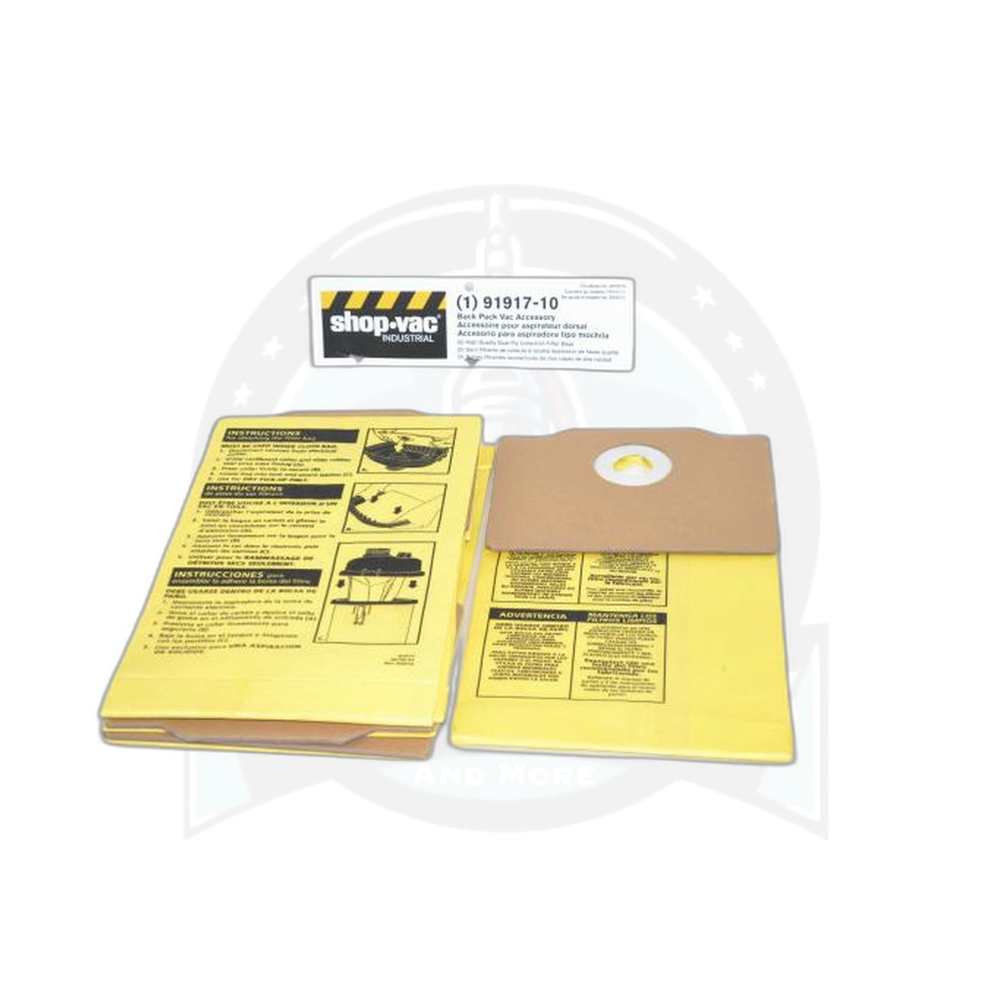 Collection Filter Bags - Shop-Vac Backpack BP-20TS (5-Pack) - Shop-Vac