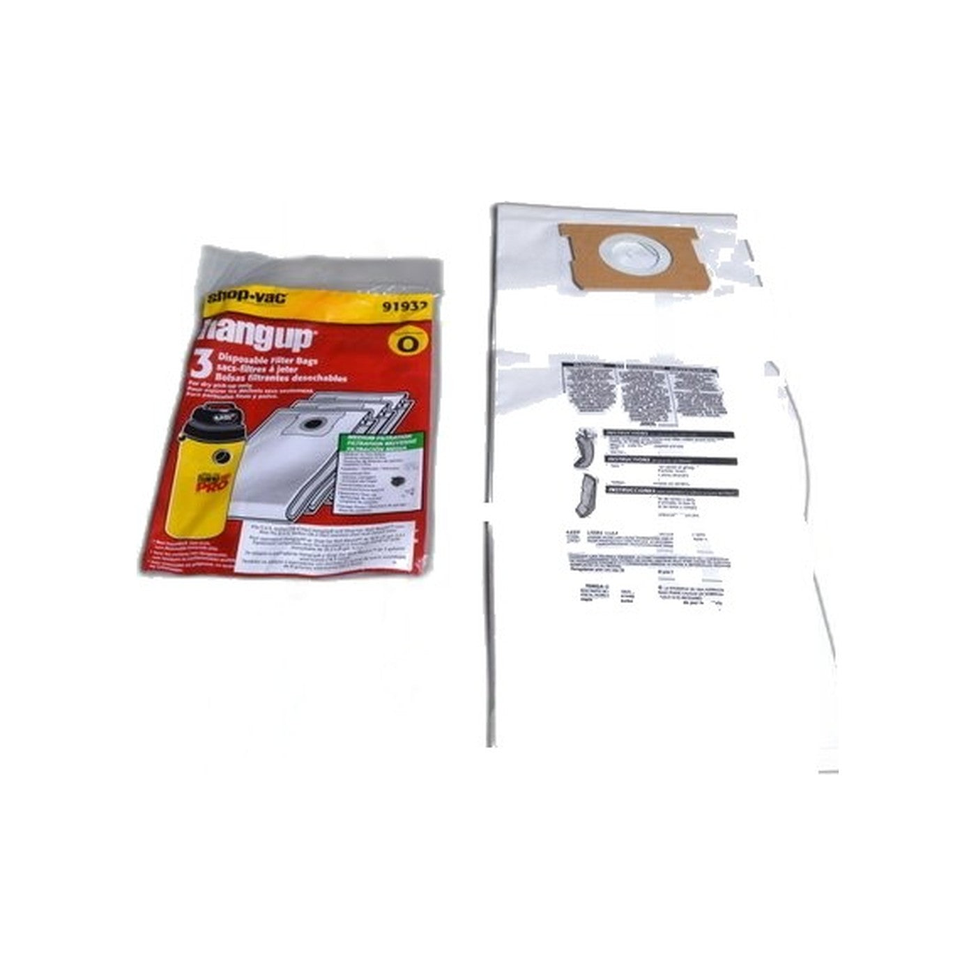 Type O Paper Bags - Shop-Vac Hang-Up 5-Gallon (3-Pack)