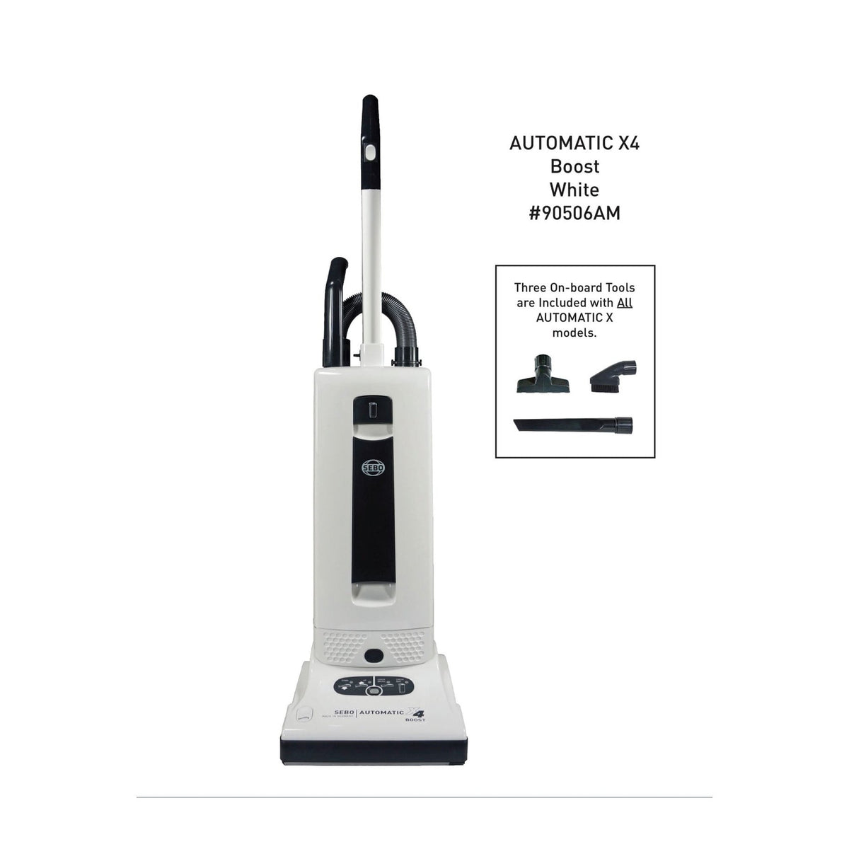 SEBO AUTOMATIC X4 Boost Bagged Upright Vacuum, Red