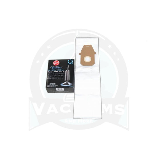 Hoover Q Platinum Upright HEPA Paper Bags - 2 Pack - Fits UH30010 - Hoover