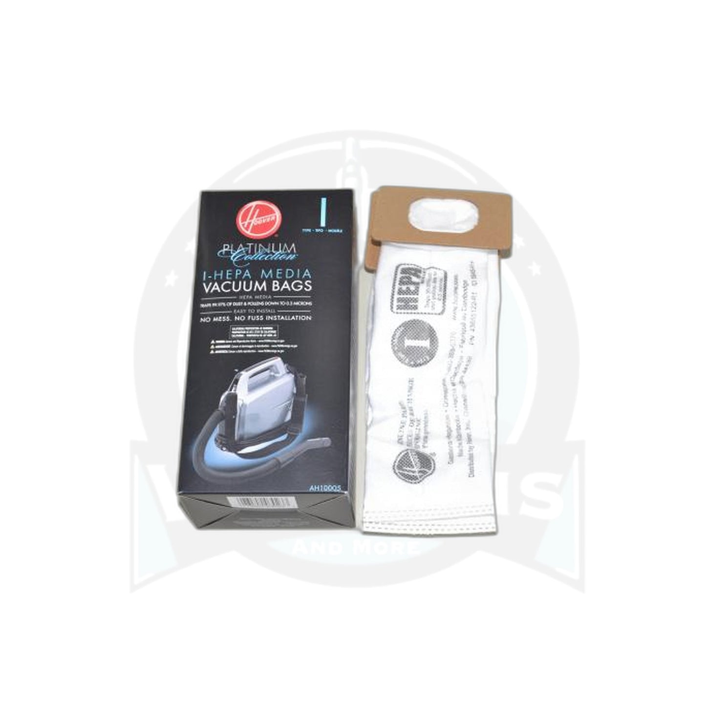 Hoover I HEPA Platinum Canister Paper Bags - 2 Pack - Fits SH10000 - Hoover