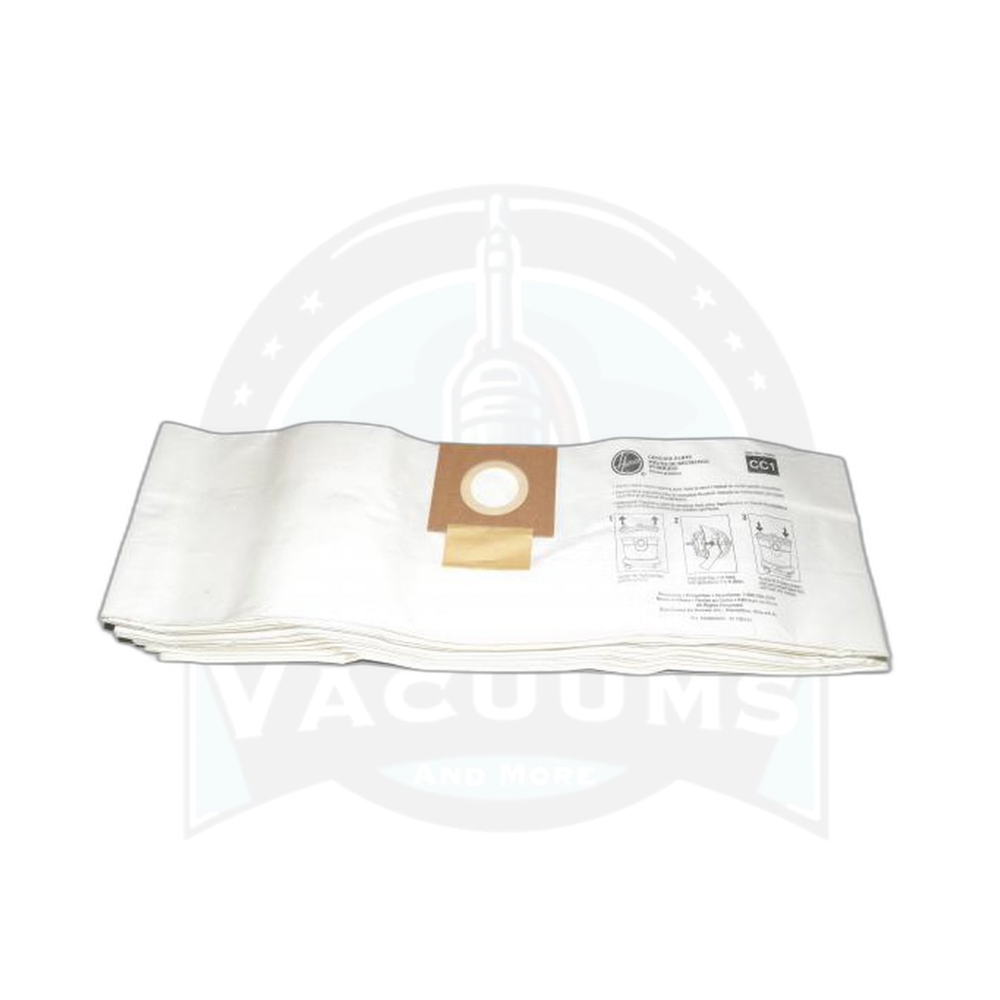 Hoover Paper Bags - CH32008 Hushtone Canister - 10 Pack - CC1 Bag - Hoover