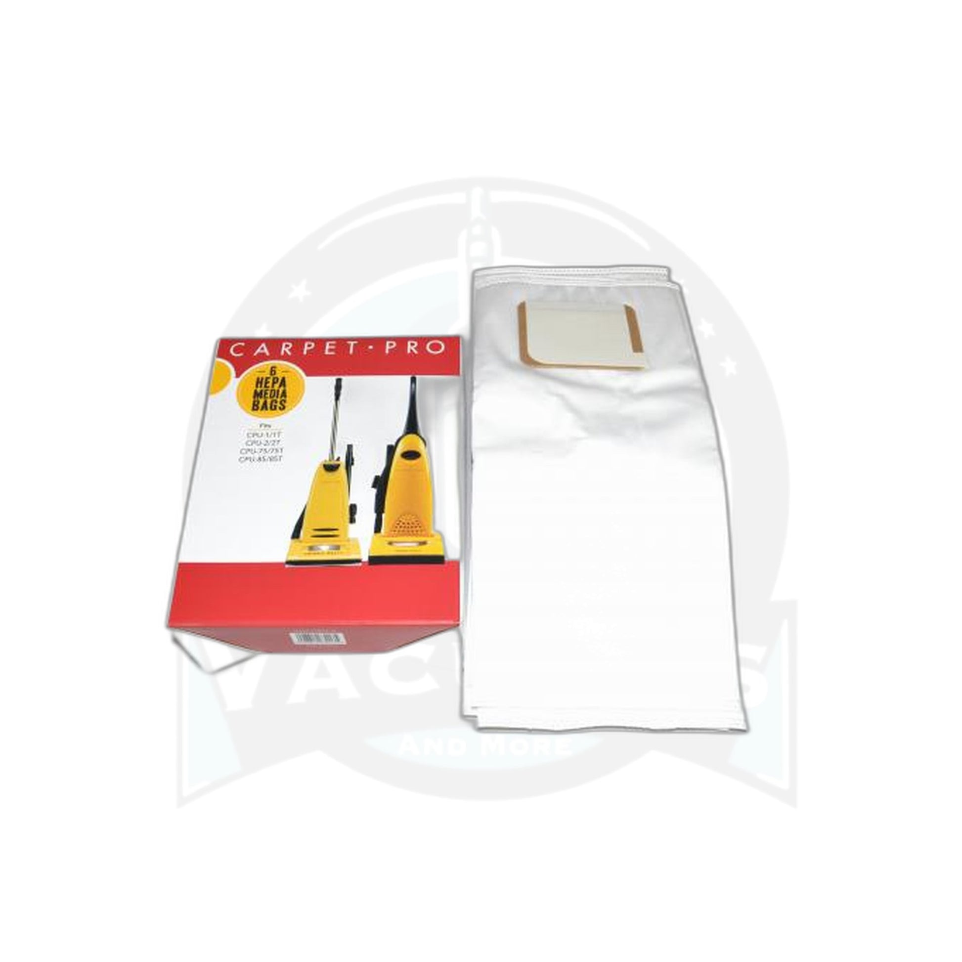 Carpet Pro Upright HEPA Paper Bags - 6 Pack - Carpet Pro
