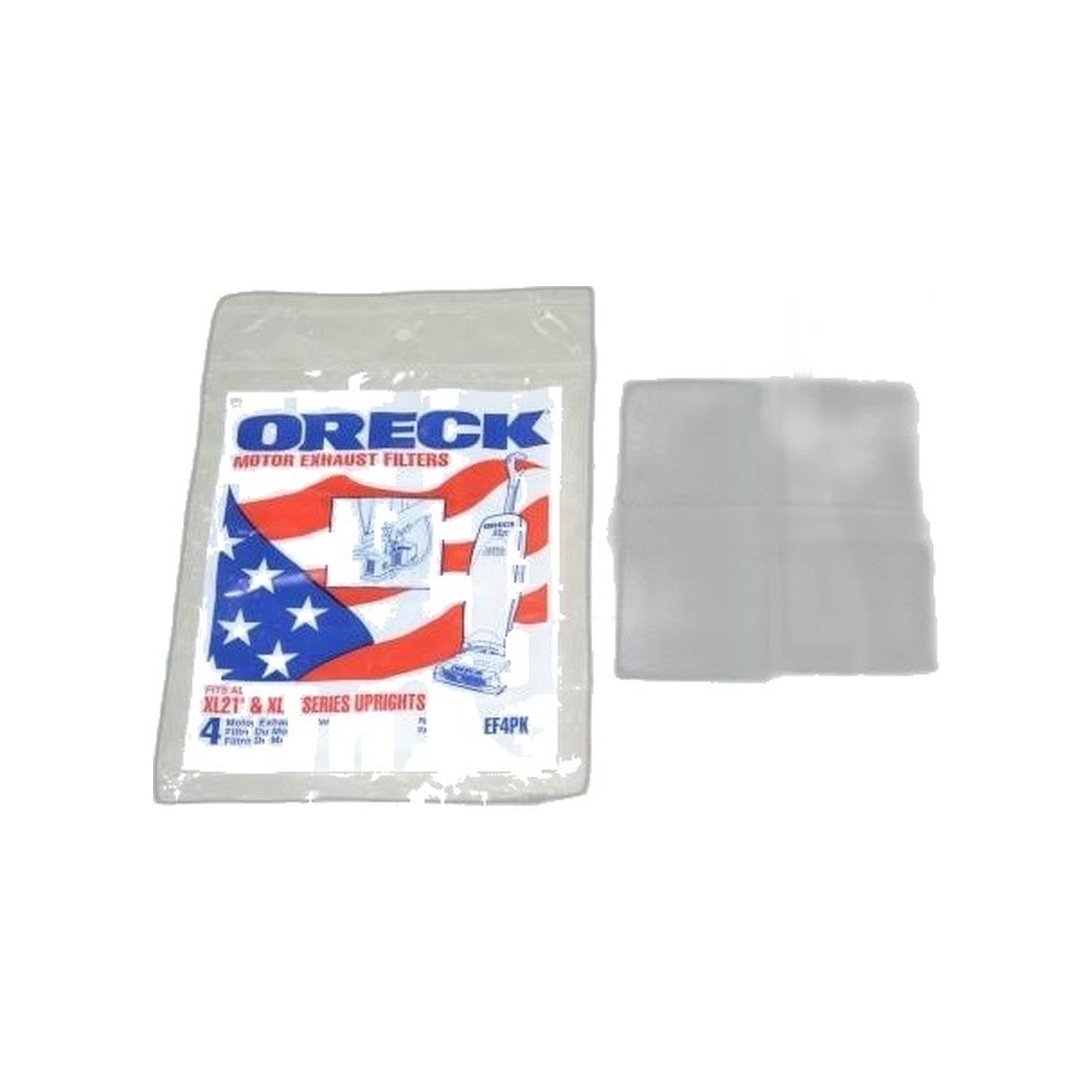 Oreck XL21 Upright Exhaust Motor Filter, 4-Pack