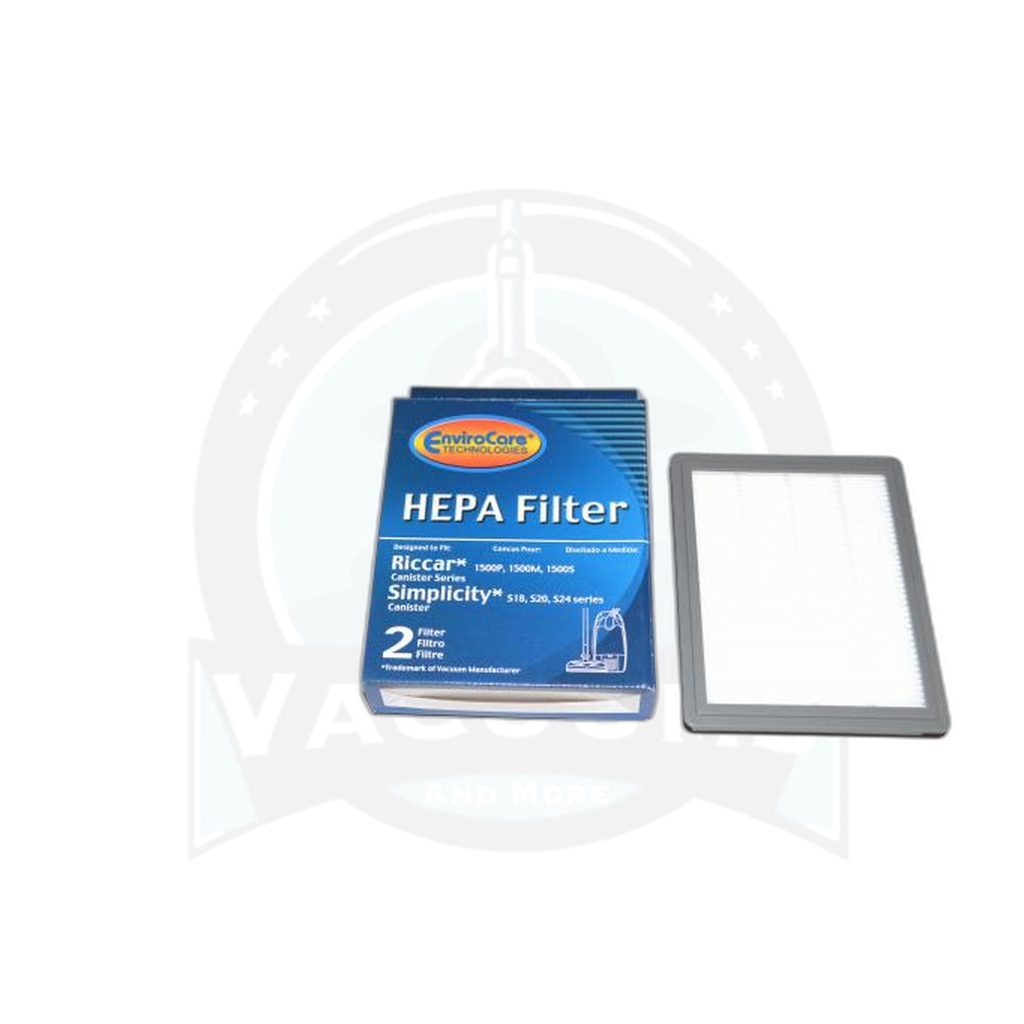 Riccar/Simplicity HEPA and Secondary Filter Set for 1500 Series Canisters
