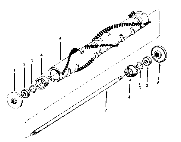 Hoover C1119 Commercial Vacuum exploded parts diagram