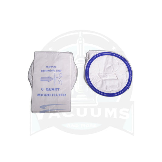 Oreck Backpack Vacuum Paper Bags - 10 Pack, 6 Quart