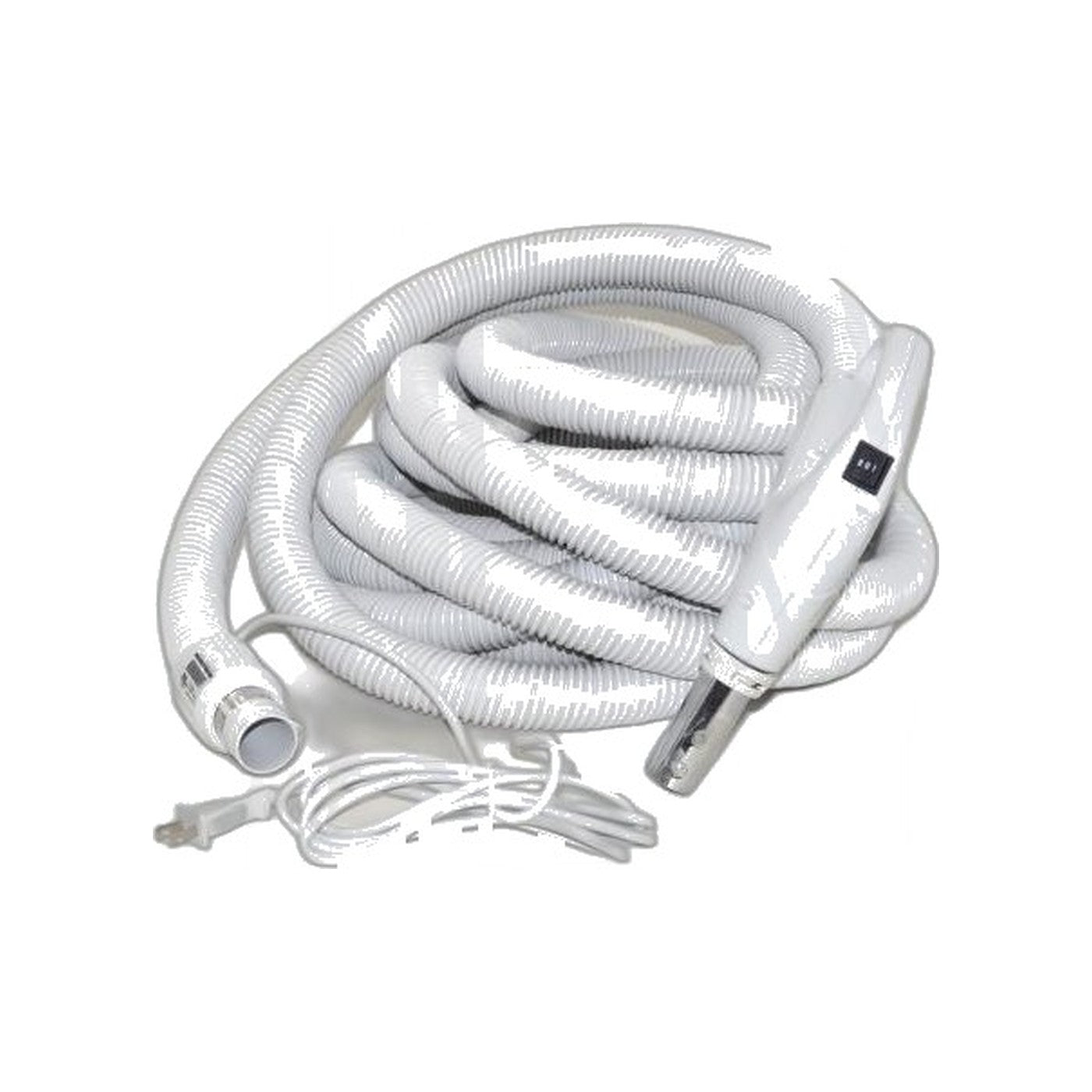 Plastiflex 35' Dual Voltage Crushproof Central Vacuum Hose with Pigtail Cord