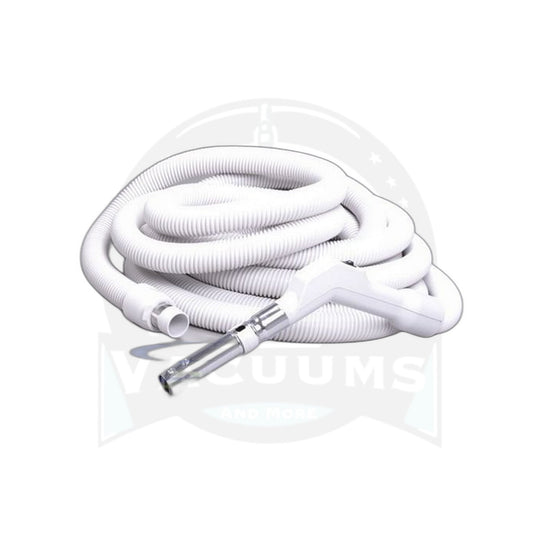 Low Voltage Hose Assembly with Button - 35 Ft, 1 3/8", Light Gray (Plastiflex)
