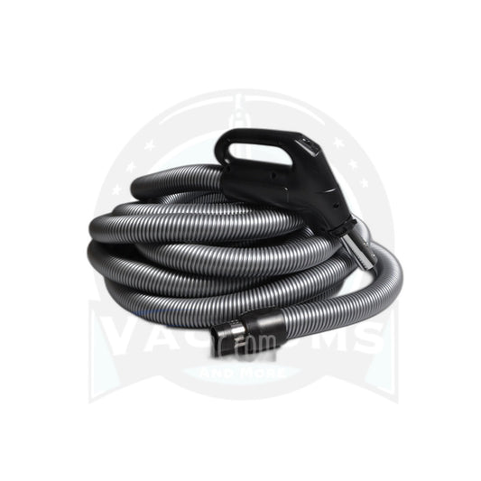 Wessel Werk 35 Ft Low Voltage Hose Assembly with Button and Gas Pump Grip - Black and Silver - Wessel Werk
