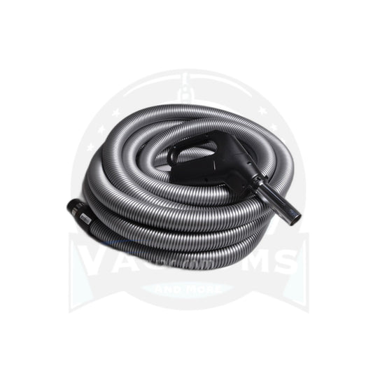 Plastiflex Low-Voltage Hose Assembly, No Button, 35 Ft, 1 3/8", Silver/Black Grip - Plastiflex