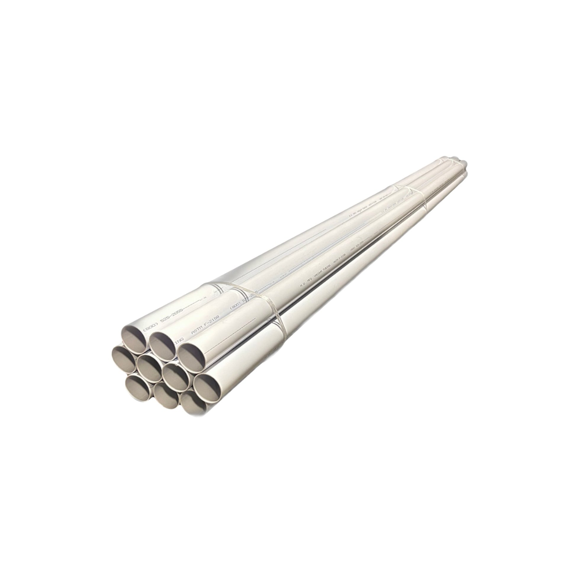 2 Inch Central Vacuum Pipe Bundle Strapped for Shipping