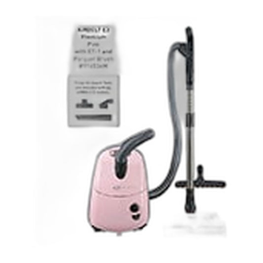 SEBO AIRBELT E3 Premium Canister Vacuum with ET-1 Power Head — Pink