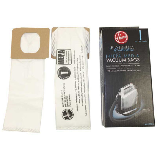 Hoover AH10005 Type I HEPA Bags, 2 Pack