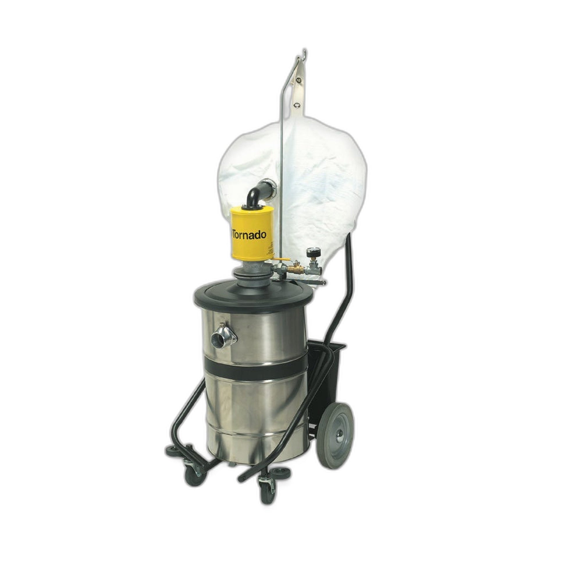 Tornado Taskforce External Filter Air Vacuum, Stainless Steel
