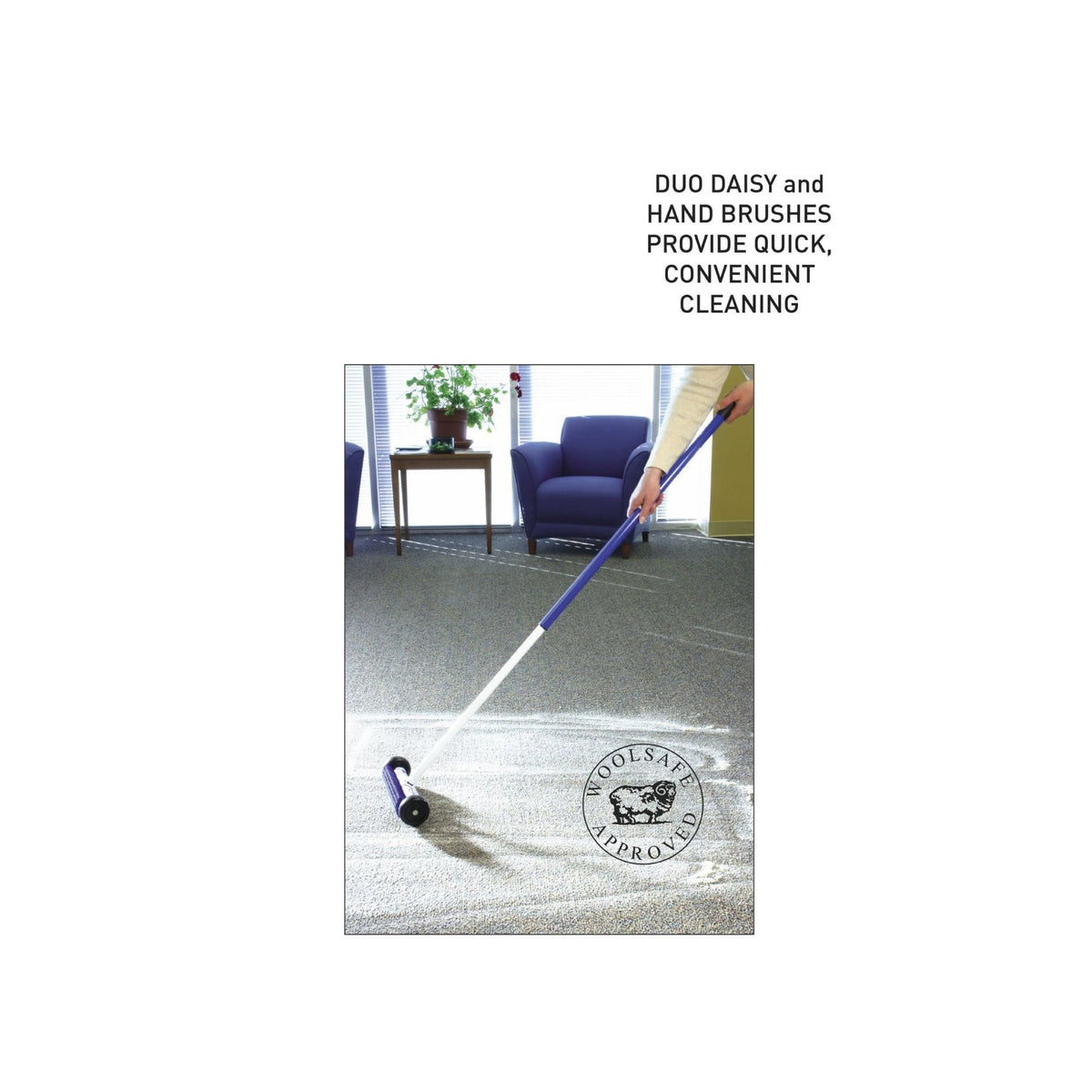 SEBO DUO Brush Machine for Dry Carpet Cleaning — Light Gray