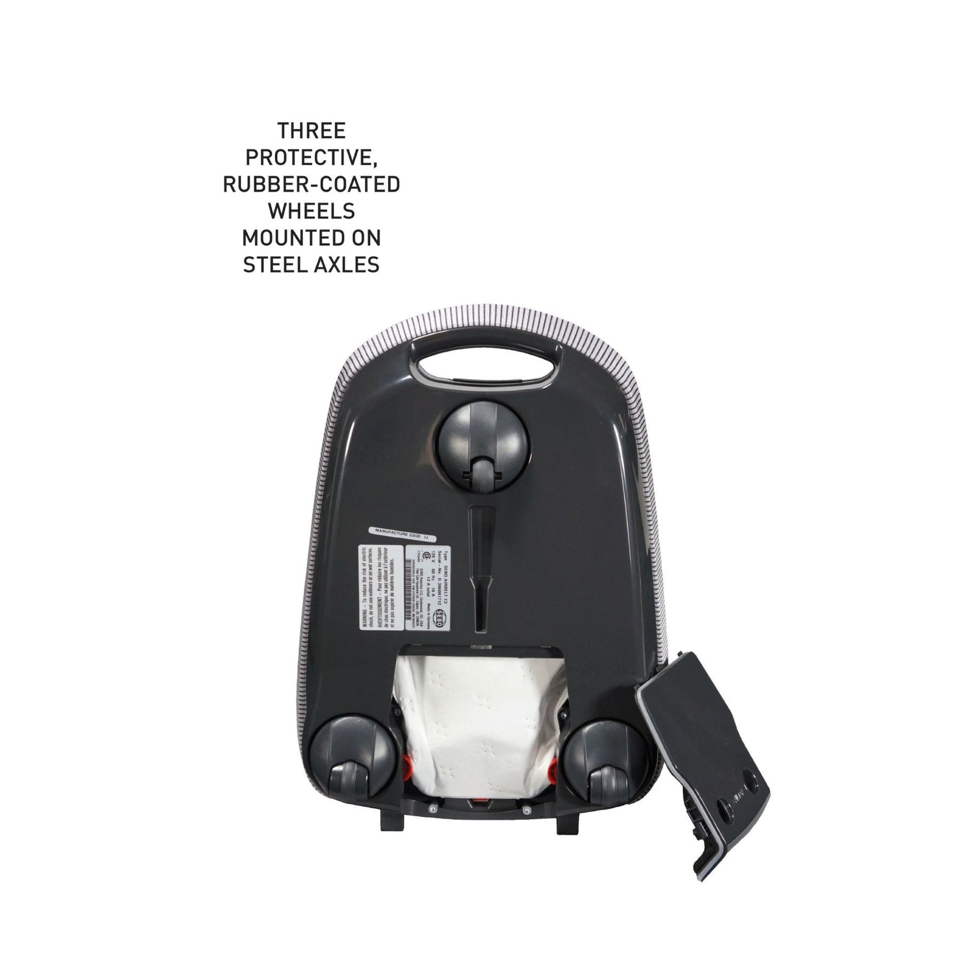 SEBO AIRBELT E3 Premium Canister Vacuum with ET-1 Power Head and Parquet Brush (Mint)