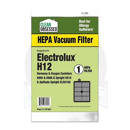 Eureka Electrolux HF12 HEPA Exhaust Filter for Harmony, Oxygen, Aptitude