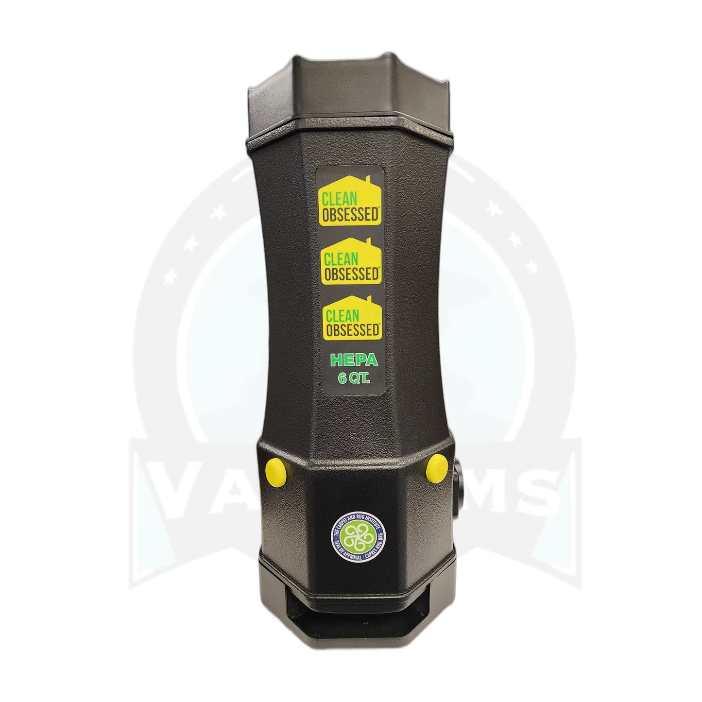Clean Obsessed CO6 6-Quart HEPA Backpack Vacuum, Black