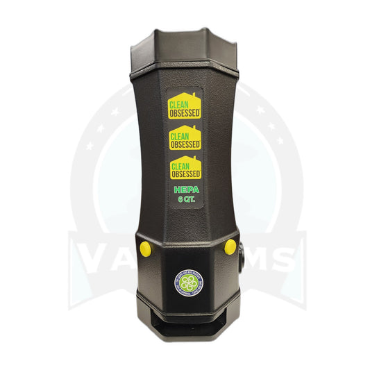 Clean Obsessed CO6 6-Quart HEPA Backpack Vacuum, Black