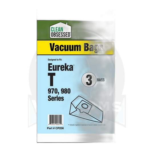 Clean Obsessed Eureka Type T Micro Paper Vacuum Bags, 3-Pack