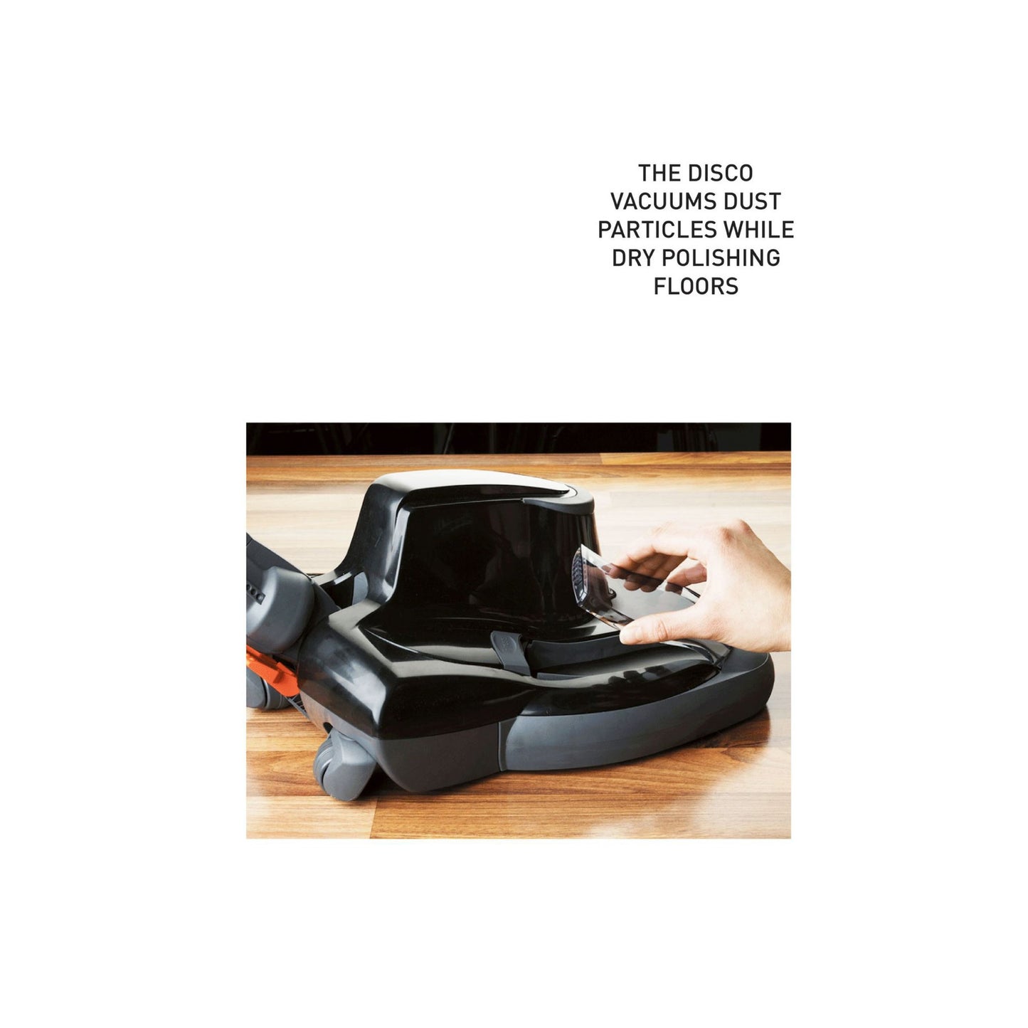 SEBO DISCO Floor Polisher Head with Green Pad — Black