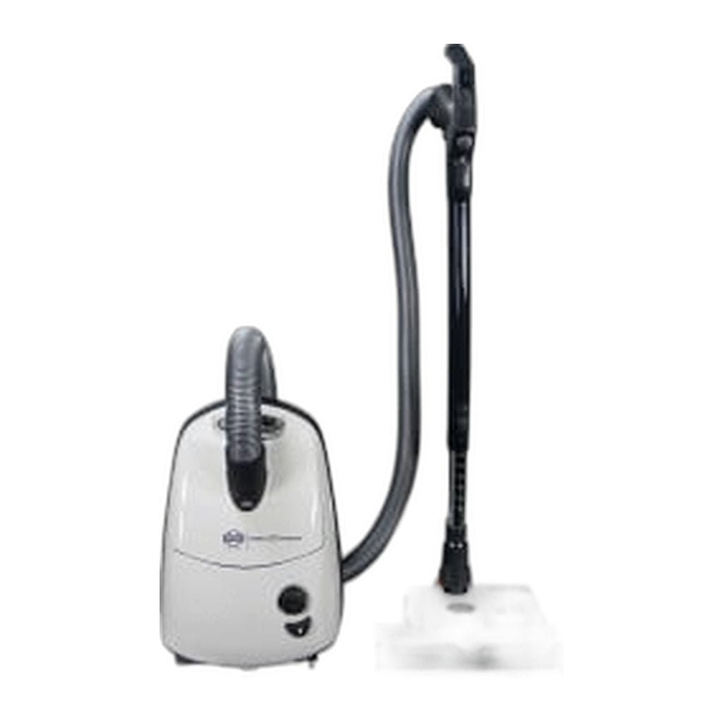 SEBO AIRBELT E3 Premium Canister Vacuum with ET-1 Power Head and Parquet Brush (White)