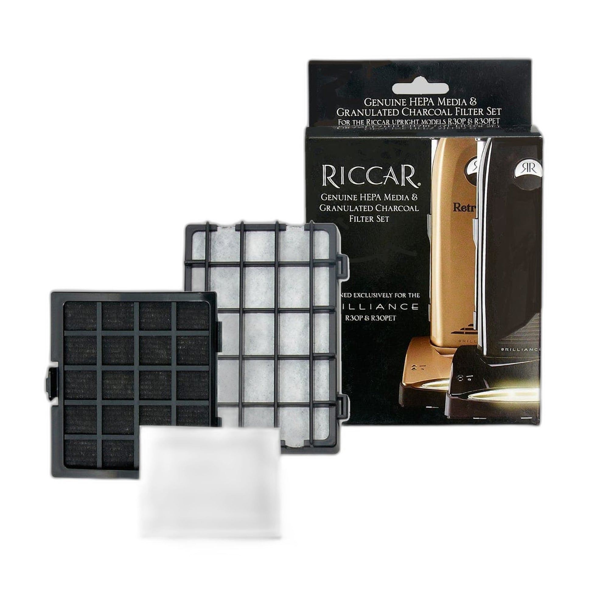 Riccar HEPA Filter Set for Tandem Air Deluxe and Premium Uprights