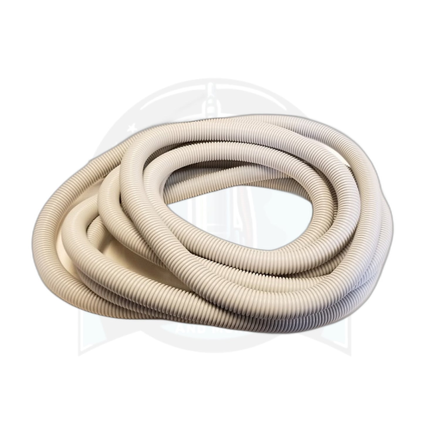 35 ft x 1-1/4" Crushproof Vacuum Hose, Light Grey - Premium Grade