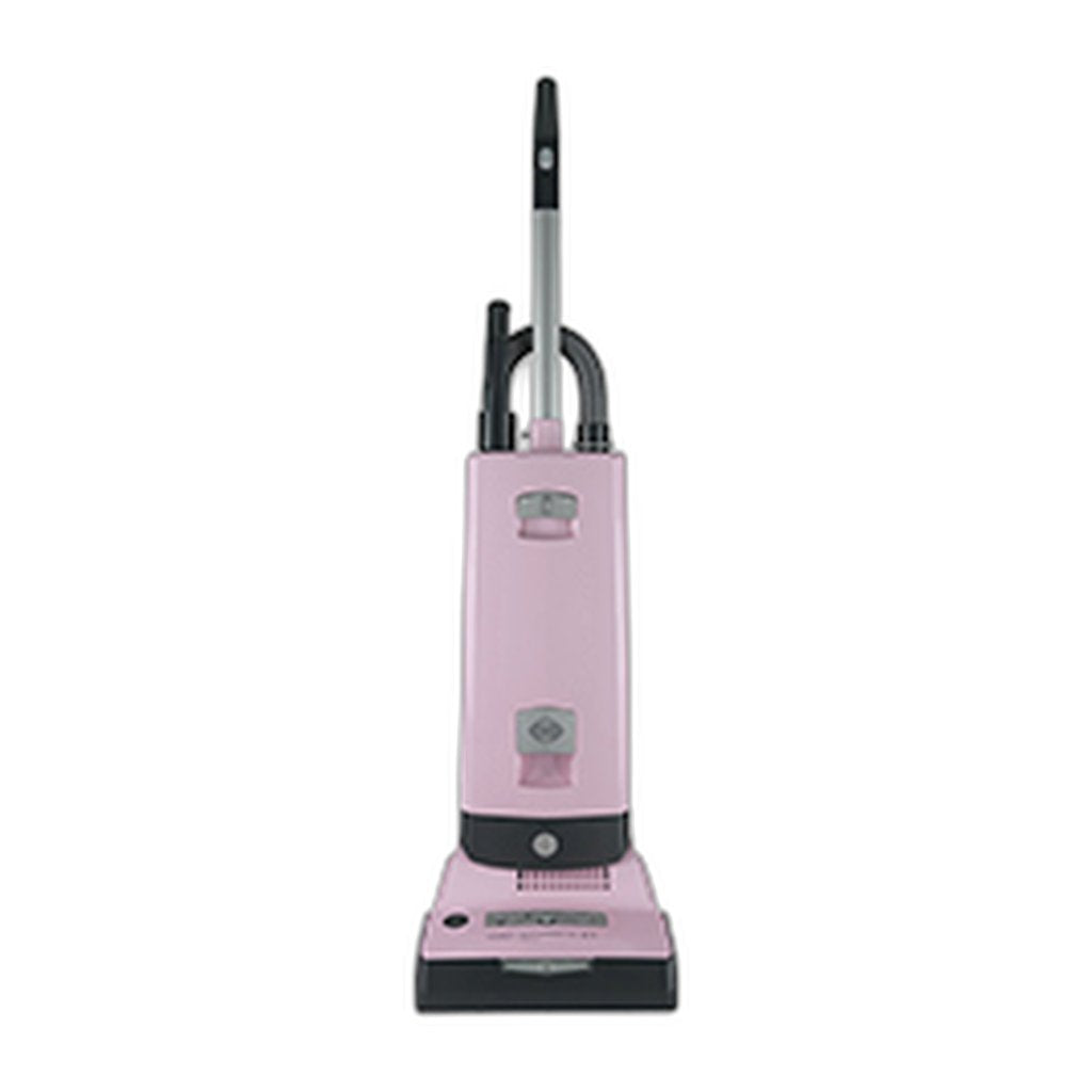 SEBO AUTOMATIC X7 Premium Bagged Upright Vacuum with Brush-Mode Button and Headlight, Pink
