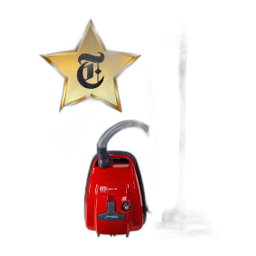 SEBO AIRBELT K3 Premium Canister Vacuum with ET-1 Power Head and Parquet Brush (Red)