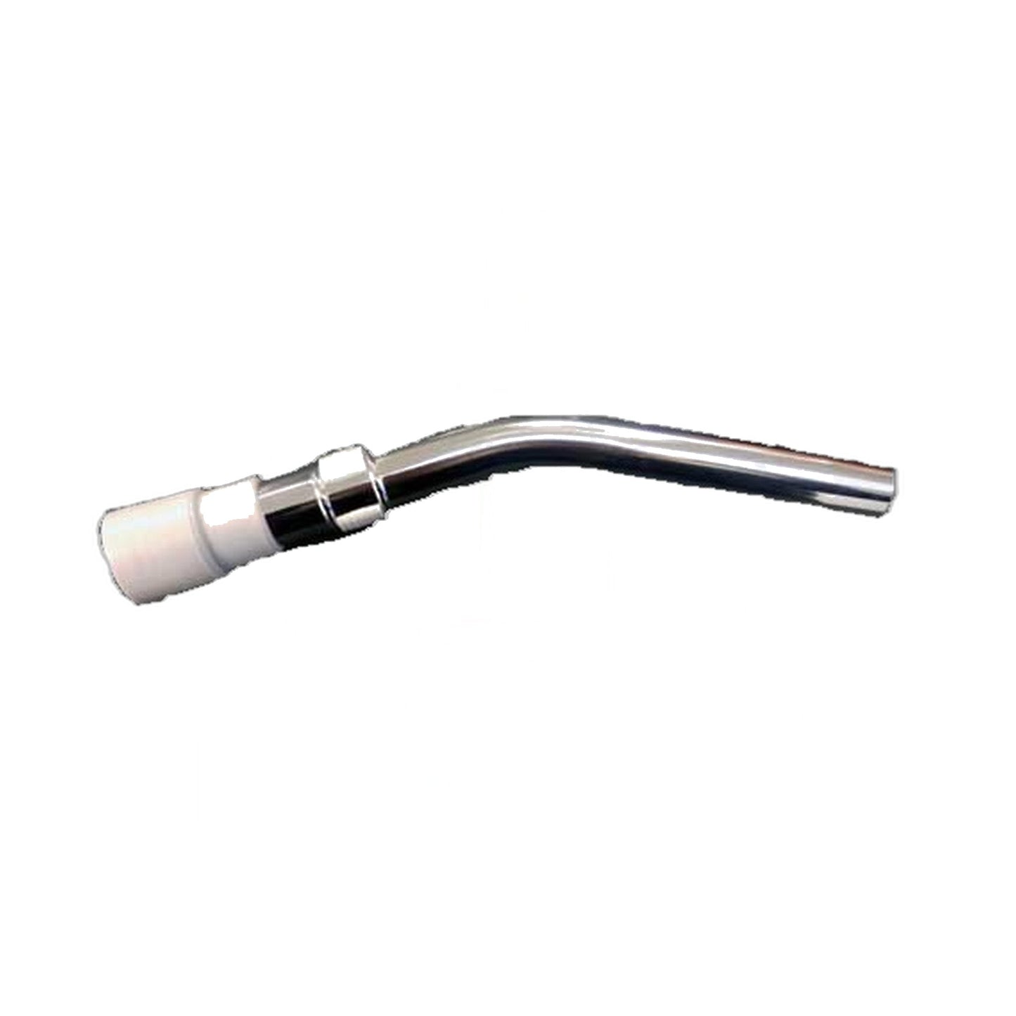 Fit All Curved Chrome Metal Hose End, 1-3/8" Grey Cuff with AFR