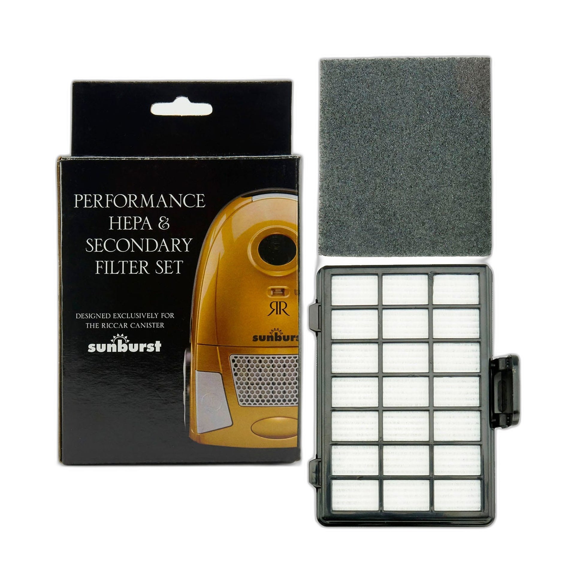 Riccar HEPA and Secondary Filter Set for Sunburst and Simplicity Jill