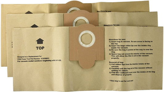 Green Klean Fein Turbo Bags GK-TURBOI, 3-Pack