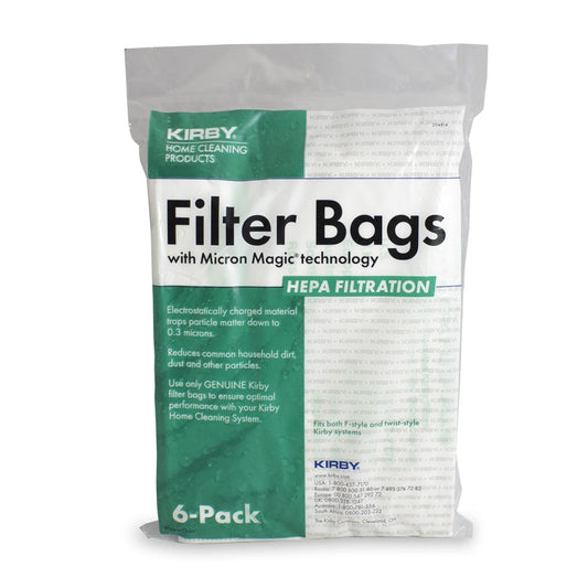 Kirby 204814G MicroAllergen Plus Filter Bags, 6 Pack