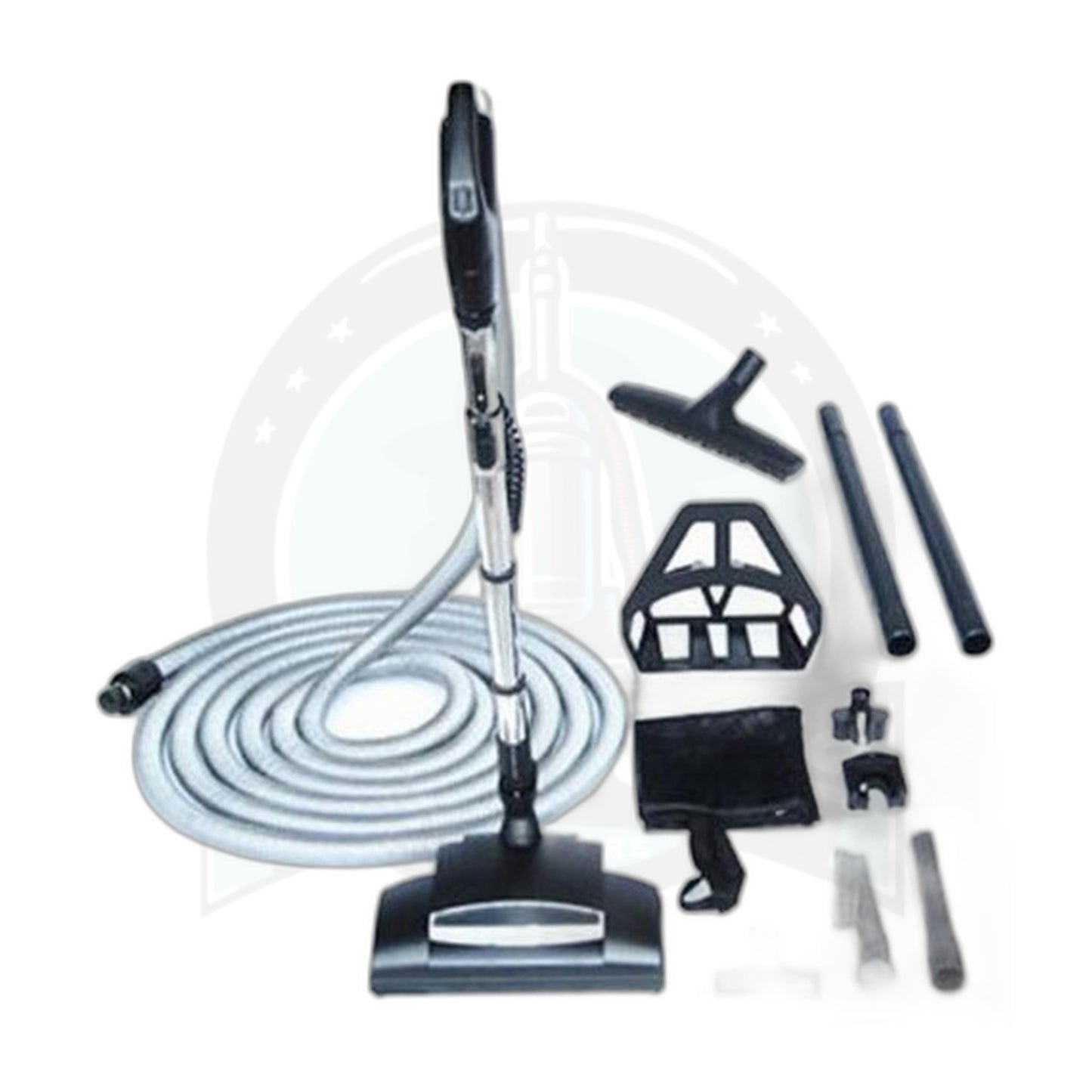 Wessel-Werk Chateau 30' Central Vacuum Kit, Silver Hose, EBK340